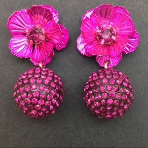 J. Crew Neon Pink Earrings
